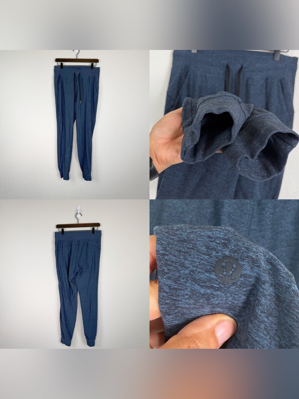 •LULULEMON• •LULULEMON• Ready to Rulu Joggers Heathered Blue 29” Inseam Size 6